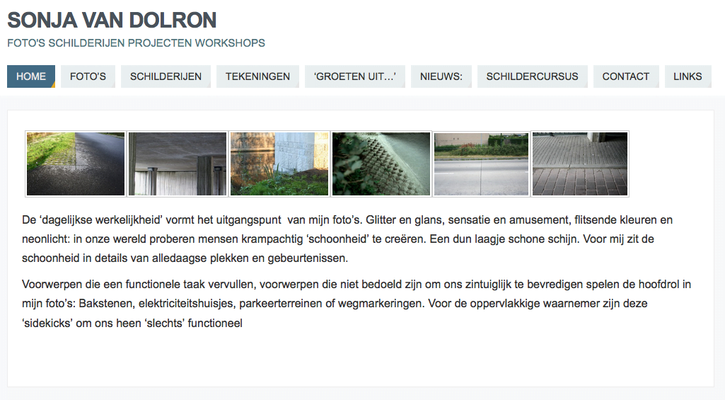 website in workshop gemaakt